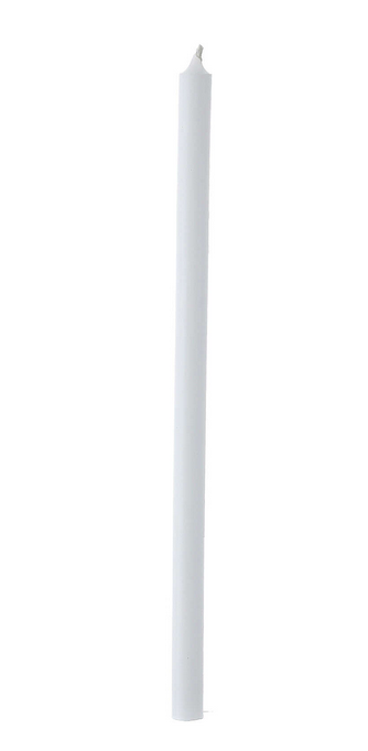 Tall White Taper Candle - Rose Scented (40 cm)