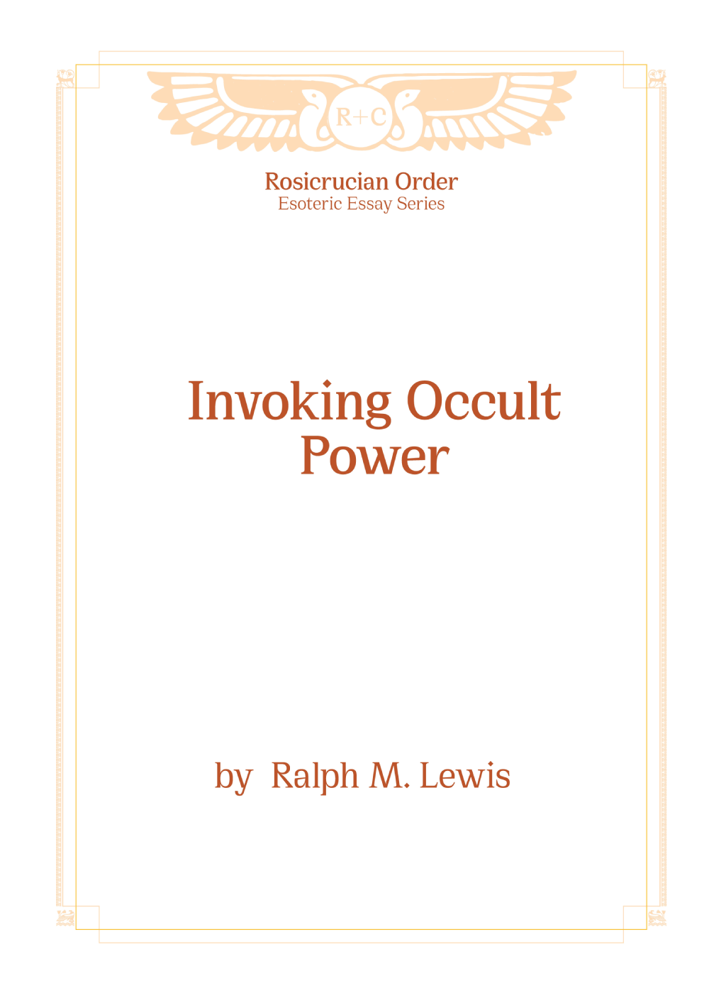 Esoteric Essays - Invoking Occult Power