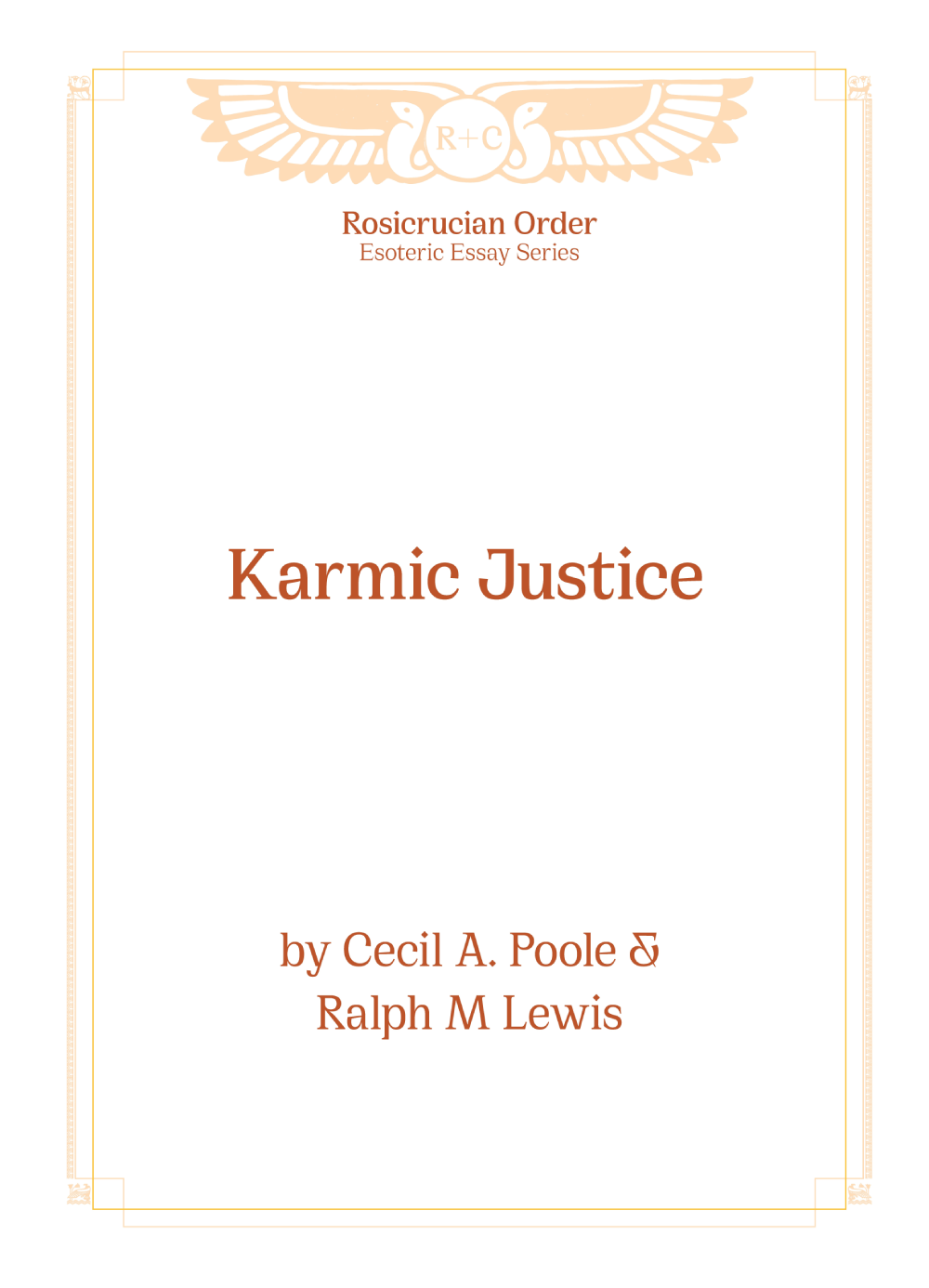 Esoteric Essays - Karmic Justice