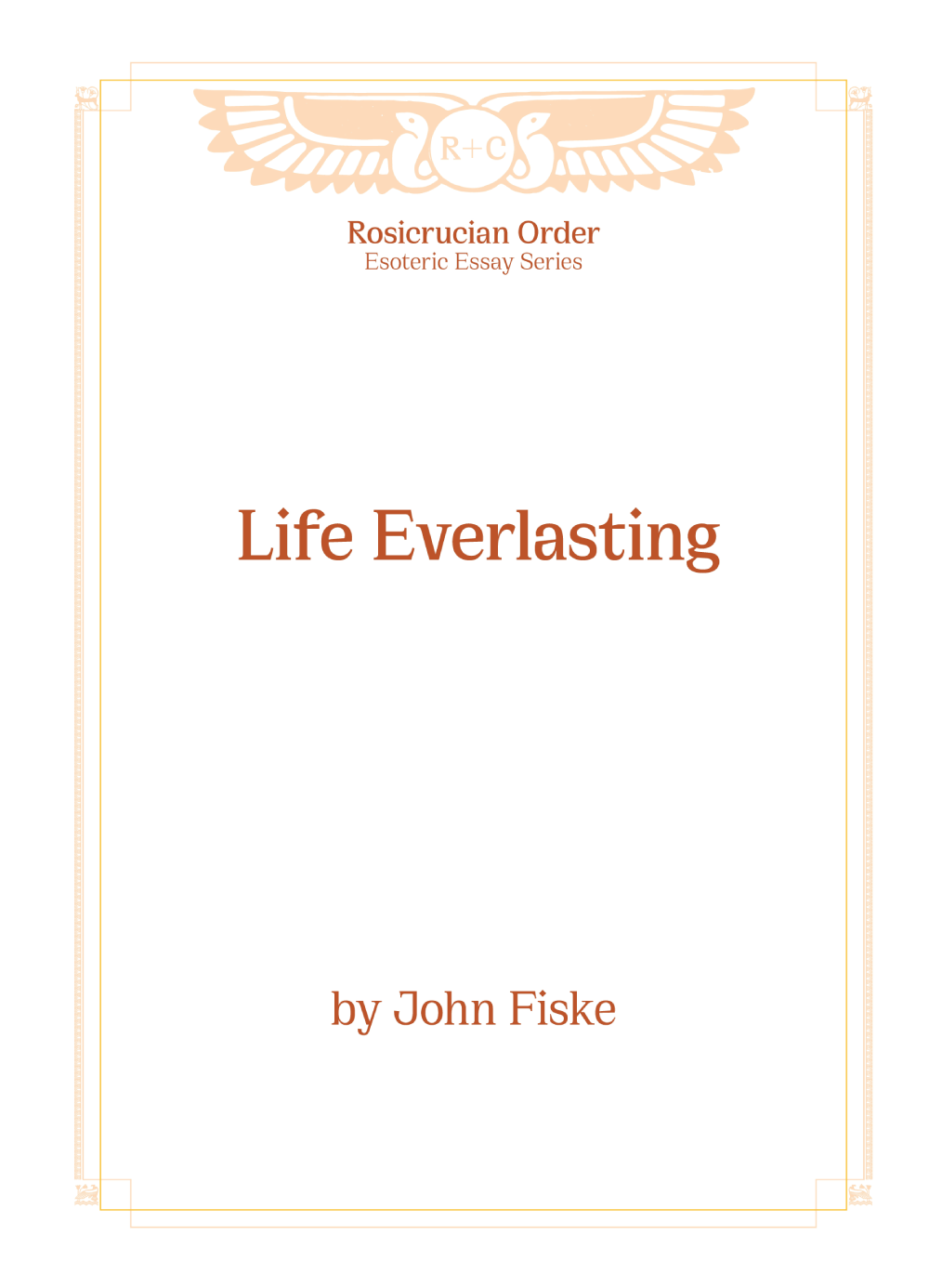 Esoteric Essays - Life Everlasting