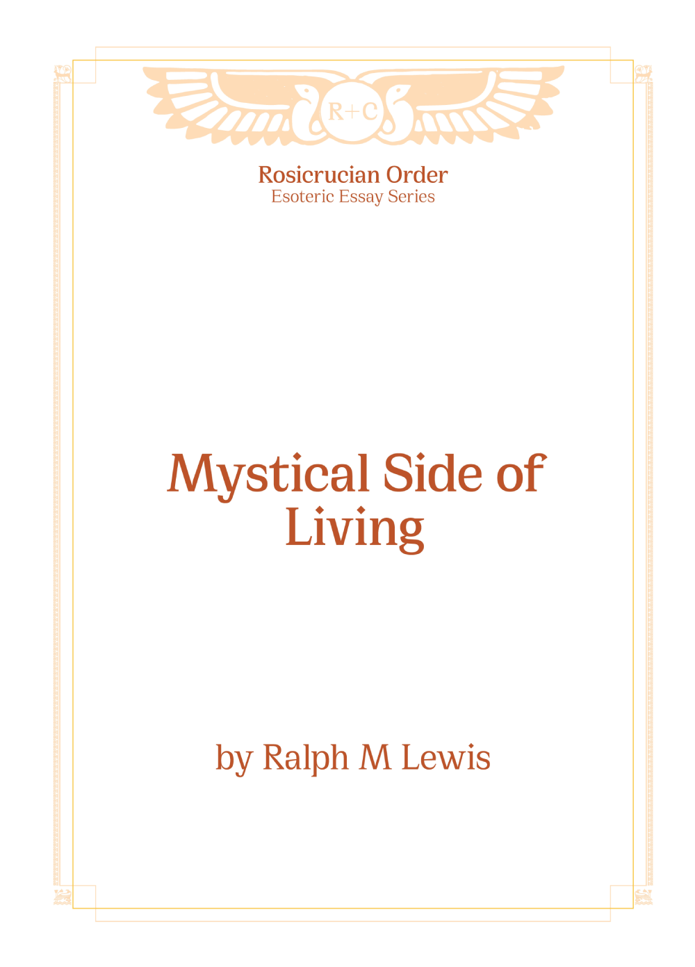 Esoteric Essays - Mystical Side of Living