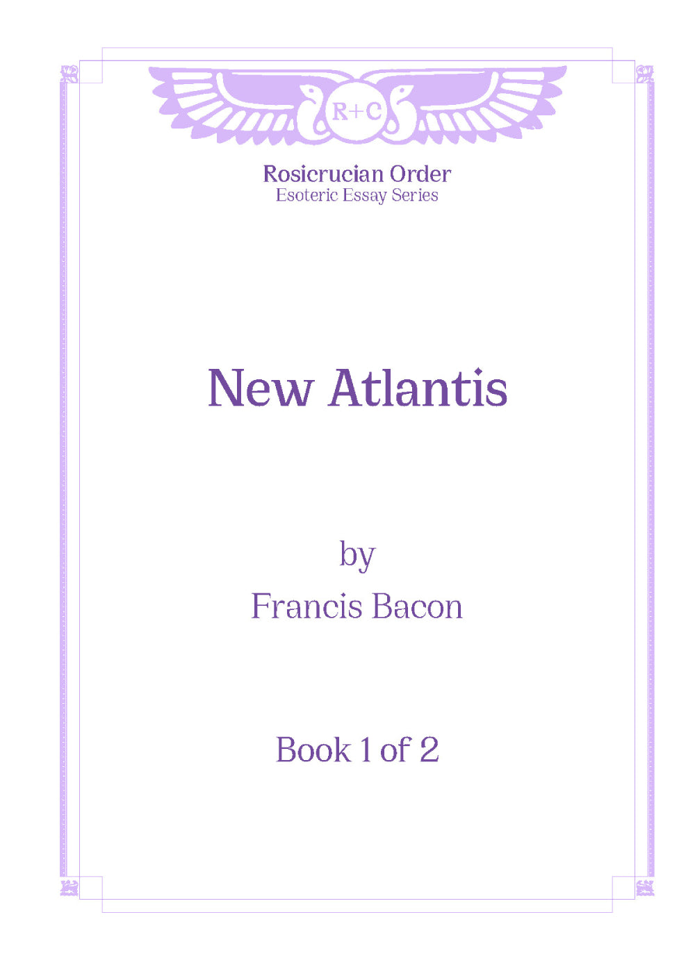 Esoteric Essays - New Atlantis