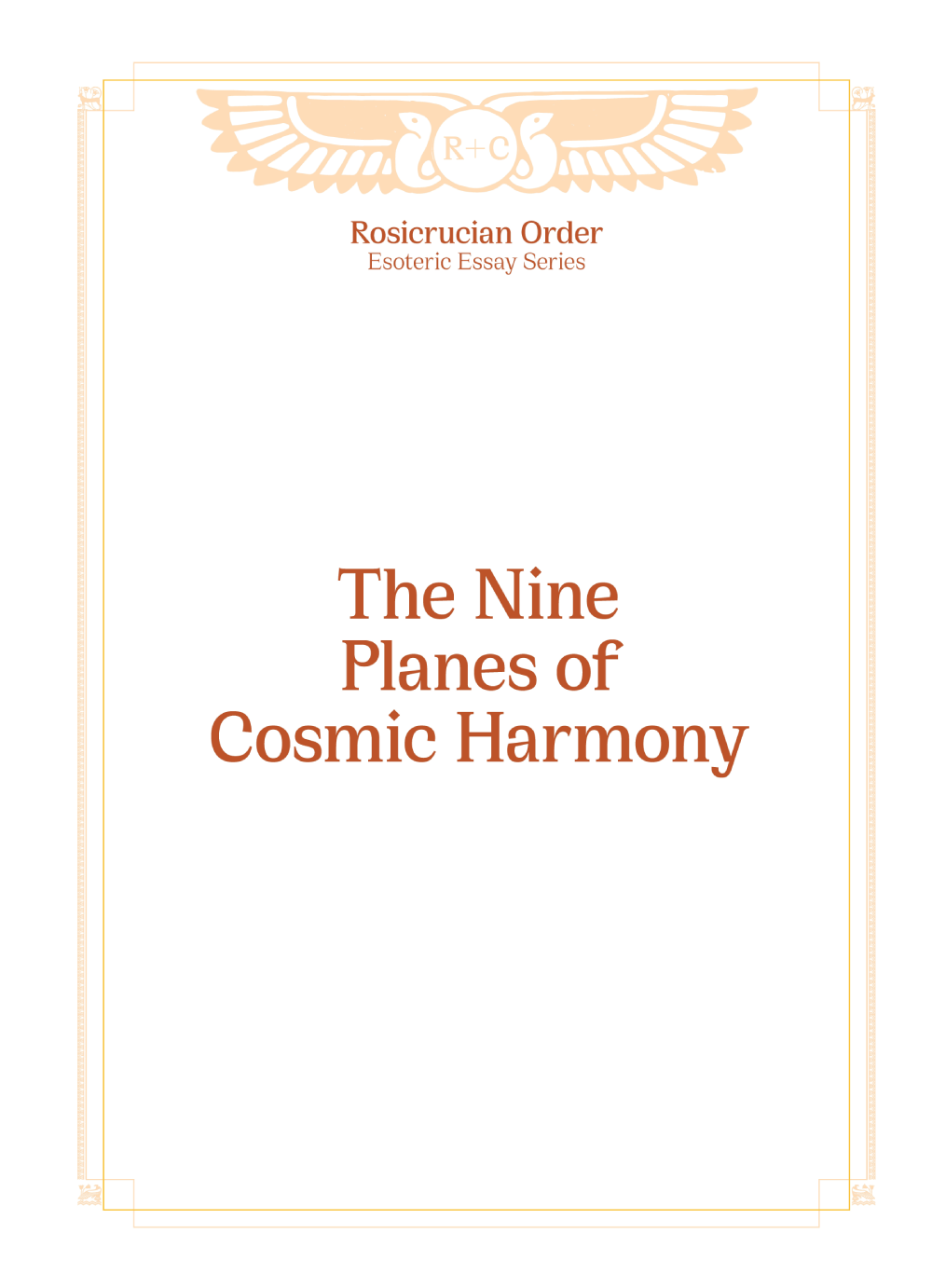 Esoteric Essays - Nine Planes of Cosmic Harmony, The