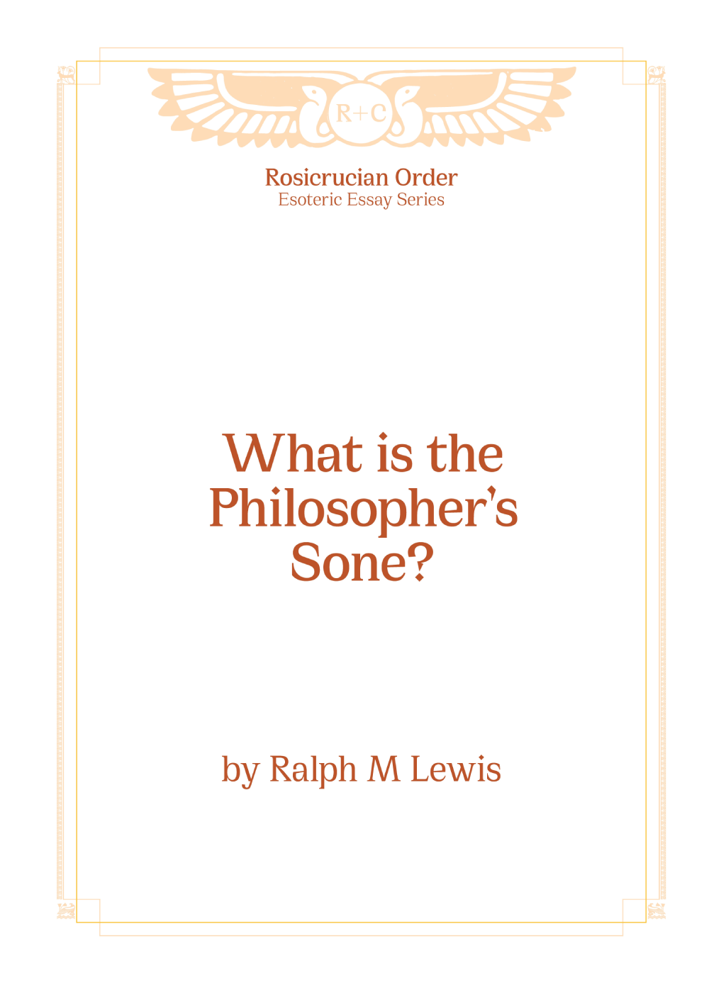 Esoteric Essays - What is the Philosopher&#39;s Stone?