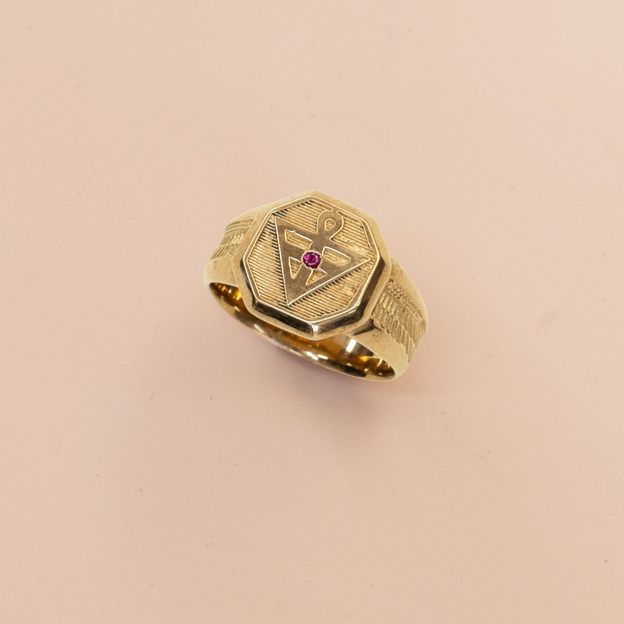 Rosicrucian Membership Rings - AMORC Members only - 9ct Yellow Gold ...